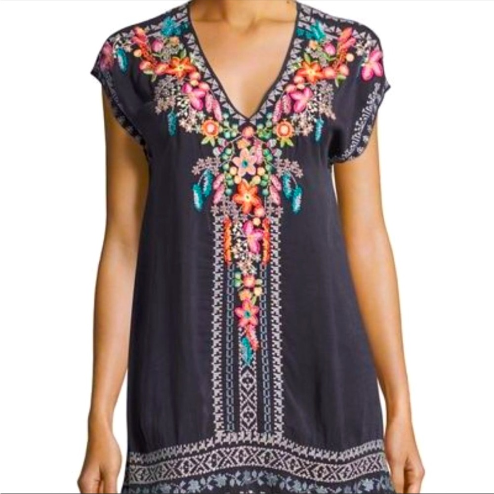 Letty Embroidered Tunic Johnny Was M